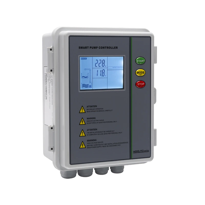 Trefaset dykpumpe kontrolpanel